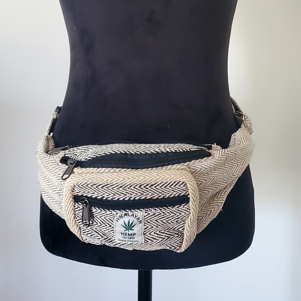 Nwot handmade hemp cotton boho fannypack